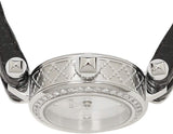 Gucci Diamantissima Diamonds Mother of Pearl Dial Black Leather Strap Watch For Women - YA141511 Authentic Buy Shop Now