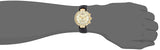 Michael Kors Sawyer Champagne Dial Black Leather Strap Watch for Women - MK2433 Authentic Buy Shop Now