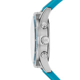 Michael Kors Hadyn Analog Silver Dial Blue Rubber Strap Watch for Women - MK7485 Authentic Buy Shop Now