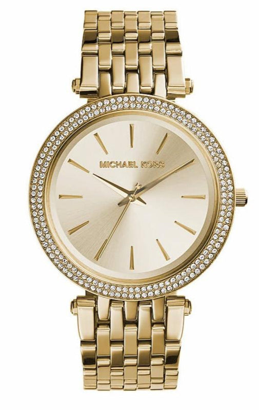 Michael Kors Darci Silver Dial Gold Stainless Steel Strap Watch for Women - MK3191 Authentic Buy Shop Now