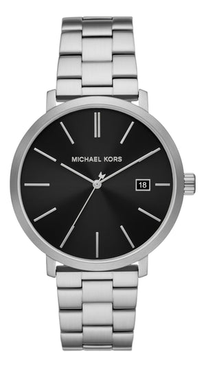 Michael Kors Blake Quartz Black Dial Silver Steel Strap Watch for Men - MK9133 Authentic Buy Shop Now