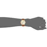 Michael Kors Jaryn Quartz Gold Dial Brown Leather Strap Watch For Women - MK2496 Authentic Buy Shop Now