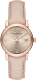 Burberry The City Diamonds Beige Dial Beige Leather Strap Watch for Women - BU9131 Authentic Buy Shop Now