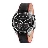 Maserati Traguardo Black Dial Black Leather Strap Watch For Men - R8871612028 Authentic Buy Shop Now