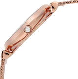 Emporio Armani Gianni T Bar Mother of Pearl Dial Rose Gold Mesh Bracelet Watch For Women - AR11320 Authentic Buy Shop Now
