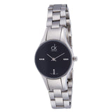 Calvin Klein Simplicity Diamonds Black Dial Silver Steel Strap Watch for Women - K4323102 Authentic Buy Shop Now