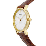 Tissot Everytime Desire Small White Dial Maroon Leather Strap Watch For Women - T109.210.36.031.00 Authentic Buy Shop Now