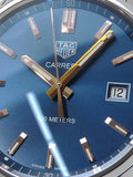 Tag Heuer Carrera Quartz Blue Dial Silver Steel Strap Watch for Women - WAR1112.BA0601 Authentic Buy Shop Now