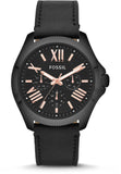 Fossil Cecile Multifunction Black Dial Black Leather Strap Watch for Men - AM4523 Authentic Buy Shop Now