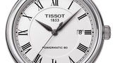Tissot Carson Powermatic 80 White Dial Black Leather Strap Watch For Men - T085.407.16.013.00 Authentic Buy Shop Now