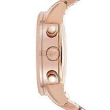 Michael Kors Damen White Dial Rose Gold Steel Strap Watch for Women - MK5026 Authentic Buy Shop Now