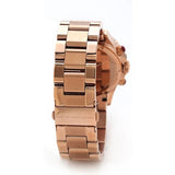 Marc Jacobs Rock Chronograph Mother of Pearl Red Dial Rose Gold Steel Strap Unisex Watch - MBM3251 Authentic Buy Shop Now