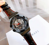 Maserati Potenza Automatic Black Dial Black Leather Strap Watch For Men - R8821108008 Authentic Buy Shop Now