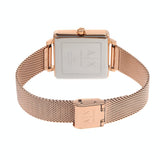 Armani Exchange Lola Quartz Silver Dial Rose Gold Mesh Strap Watch For Women - AX5802 Authentic Buy Shop Now