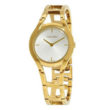 Calvin Klein Class White Dial Gold Steel Strap Watch for Women - K6R23526 Authentic Buy Shop Now