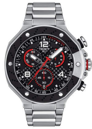 Tissot T Race Moto GP Limited Edition Chronograph Black Dial Silver Steel Strap Watch for Men - T141.417.11.057.00 Authentic Buy Shop Now