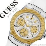 Guess Zena Analog White Dial White Rubber Strap Watch For Women - W1094L1 Authentic Buy Shop Now