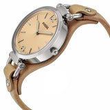 Fossil Georgia Bone Grey Dial Beige Leather Strap Watch for Women - ES2830 Authentic Buy Shop Now