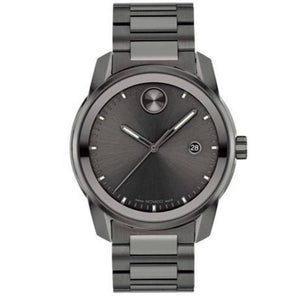 Movado Bold Verso Grey Dial Grey Steel Strap Watch for Men - 3600860 Authentic Buy Shop Now
