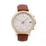 Tommy Hilfiger Claudia Rose Gold Dial Brown Leather Strap Watch for Women - 1781818 Authentic Buy Shop Now