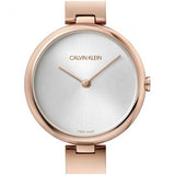 Calvin Klein Wavy White Dial Rose Gold Steel Strap Watch for Women - K9U23646 Authentic Buy Shop Now