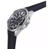 Fossil Garrett Chronograph Black Dial Black Rubber Strap Watch for Men - FS5624 Authentic Buy Shop Now