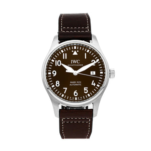 IWC Pilot's Watch Mark XVII Edition "Antoine De Saint Exupery" Brown Dial Brown Leather Strap Watch for Men - IW327003 Authentic Buy Shop Now