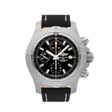 Breitling Avenger Chronograph 45mm Black Dial Black Leather Strap Watch for Men - A13317101B1X1 Authentic Buy Shop Now