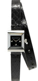 Gucci G-Frame Black Dial Black Leather Strap Watch For Women - YA128526 Authentic Buy Shop Now