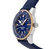 Breitling Superocean Heritage B20 Automatic 42 Blue Dial Blue Mesh Bracelet Watch for Men - UB2010161C1S1 Authentic Buy Shop Now
