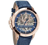 Maserati Automatic Blue Dial Blue Leather Strap Watch For Men - R8821119005 Authentic Buy Shop Now