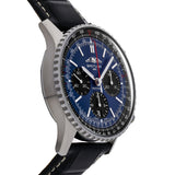 Breitling Navitimer B01 Chronograph 41 Blue Dial Black Leather Strap Watch for Men - AB0139241C1P1 Authentic Buy Shop Now