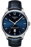 Tissot Chemin Des Tourelles Powermatic 80 Blue Dial Blue Leather Strap Watch for Men - T099.407.16.047.00 Authentic Buy Shop Now