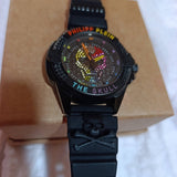 Philipp Plein The Skull Black Dial Black Silicone Strap Watch For Men - PWAAA1121 Authentic Buy Shop Now