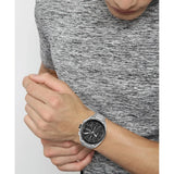 Hugo Boss Volane Black Dial Silver Steel Strap Watch for Men - 1513949 Authentic Buy Shop Now