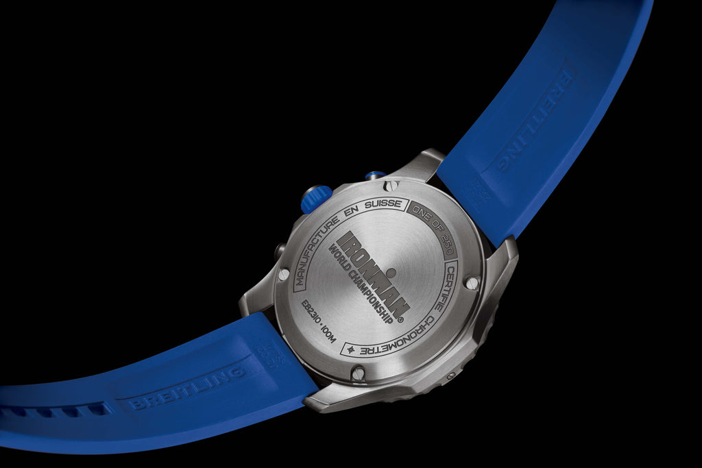 Breitling Endurance Pro Ironman World Championship Grey Dial Blue Rubber Strap Watch for Men - E823103A1M1S1 Authentic Buy Shop Now