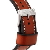Fossil Machine Chronograph Blue Dial Brown Leather Strap Watch for Men - FS5232 Authentic Buy Shop Now