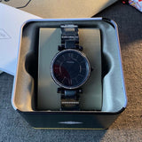Fossil Carlie Black Dial Black Steel Strap Watch for Women - ES4488 Authentic Buy Shop Now