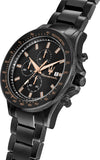 Maserati SFIDA Chronograph Black Dial Black Steel Strap Watch For Men - R8873640011 Authentic Buy Shop Now