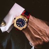 Versace Chain Reaction Quartz Black Dial Red & Black Rubber Strap Watch for Men - VEDY00319 Authentic Buy Shop Now