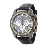 Versace V Ray Chronograph Grey Dial Black Leather Strap Watch for Men - VDB020014 Authentic Buy Shop Now