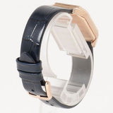 Emporio Armani Gianni T Bar Quartz Mother of Pearl Dial Blue Leather Strap Watch For Women - AR11466 Authentic Buy Shop Now