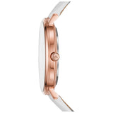 Michael Kors Pyper Quartz White Dial White Leather Strap Watch For Women - MK2800 Authentic Buy Shop Now