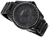 Fossil Riley Multifunction Black Dial Black Steel Strap Watch for Women - ES4519 Authentic Buy Shop Now