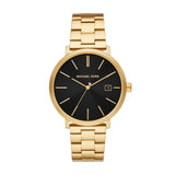 Michael Kors Blake Quartz Black Dial Gold Steel Strap Watch for Men - MK9136 Authentic Buy Shop Now