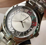 Marc Jacobs Henry Skeleton Silver Dial Silver Steel Strap Watch for Women - MBM3262 Authentic Buy Shop Now