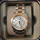 Fossil Perfect Boyfriend Mother of Pearl Dial Two Tone Steel Strap Watch for Women - ES4135 Authentic Buy Shop Now