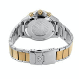 Emporio Armani Diver Chronograph Green Dial Two Tone Steel Strap Watch For Men - AR11361 Authentic Buy Shop Now