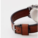 Fossil Bronson Chronograph Grey Dial Brown Leather Strap Watch for Men - FS5855 Authentic Buy Shop Now