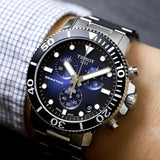 Tissot Seastar 1000 Chronograph Driver Blue Dial Silver Steel Strap Watch For Men - T120.417.11.041.01 Authentic Buy Shop Now